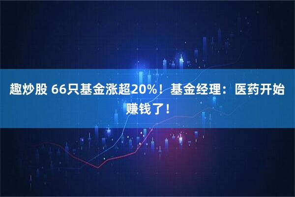 趣炒股 66只基金涨超20%！基金经理：医药开始赚钱了！